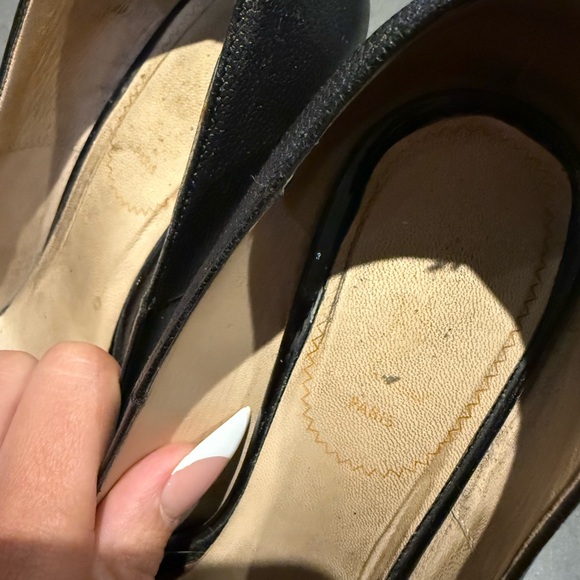 YSL TRIBUTE BLACK CAVIAR PUMPS SIZE 38 WORN AS SHOWN SAINT LAURENT PLATFORM - Picture 2 of 5
